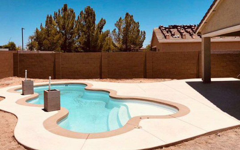 Desert Falls fiberglass pool sales