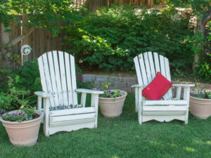 backyard living space