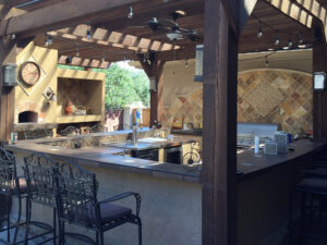 outdoor kitchens